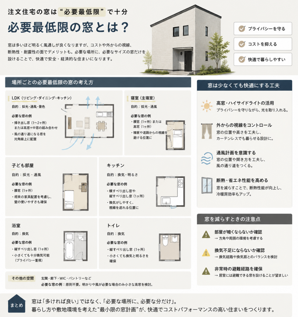 必要最低限の窓