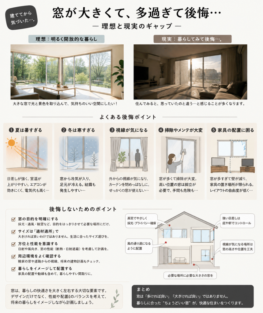 窓が多過ぎて後悔