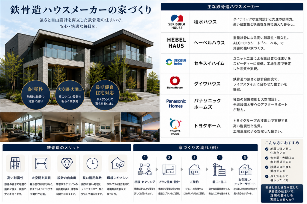 鉄骨造ハウスメーカー