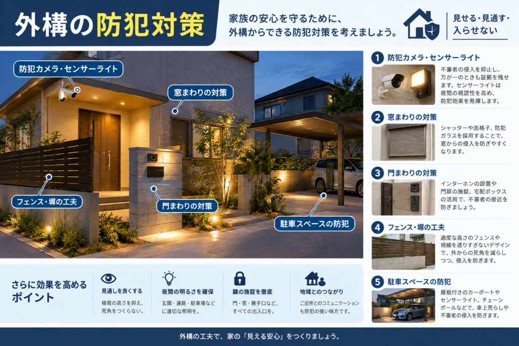 外構の防犯対策