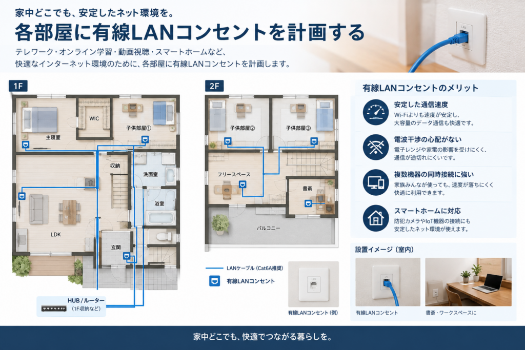 LANコンセント各部屋