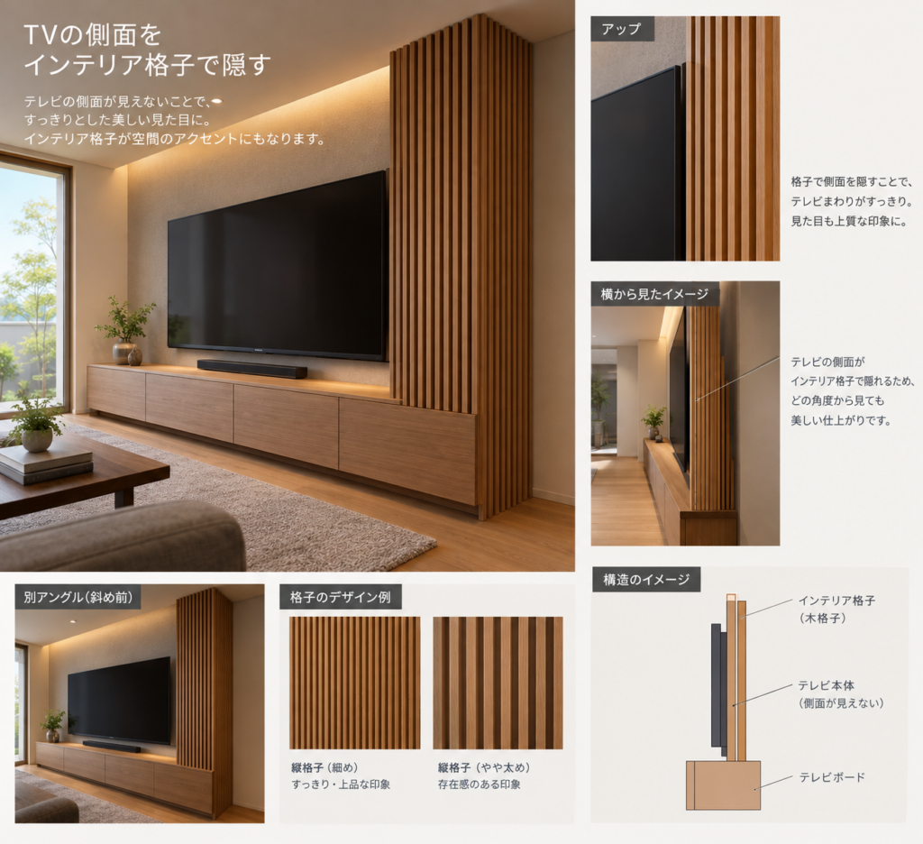 TV側面を隠す