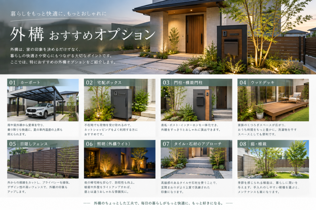 外構おすすめオプション