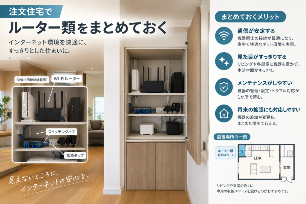 ルーター類をまとめておく