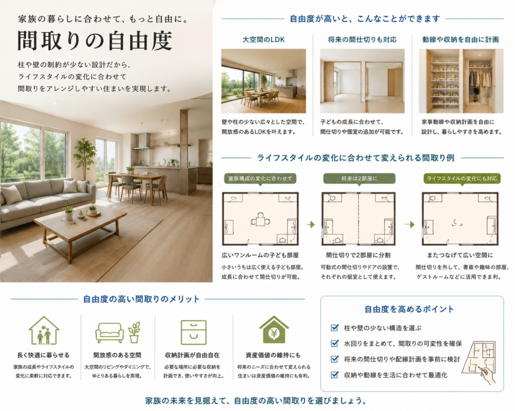 間取りの自由度