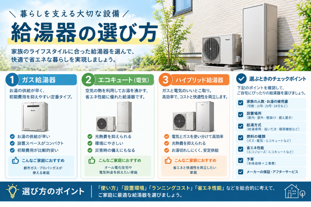 給湯器の選び方